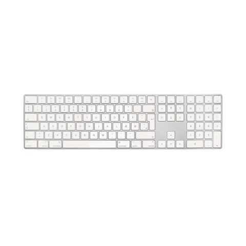 Magic Keyboard 2 (lang / DK / weiß) Generalüberholt — Meget flot stand — Green Heroes