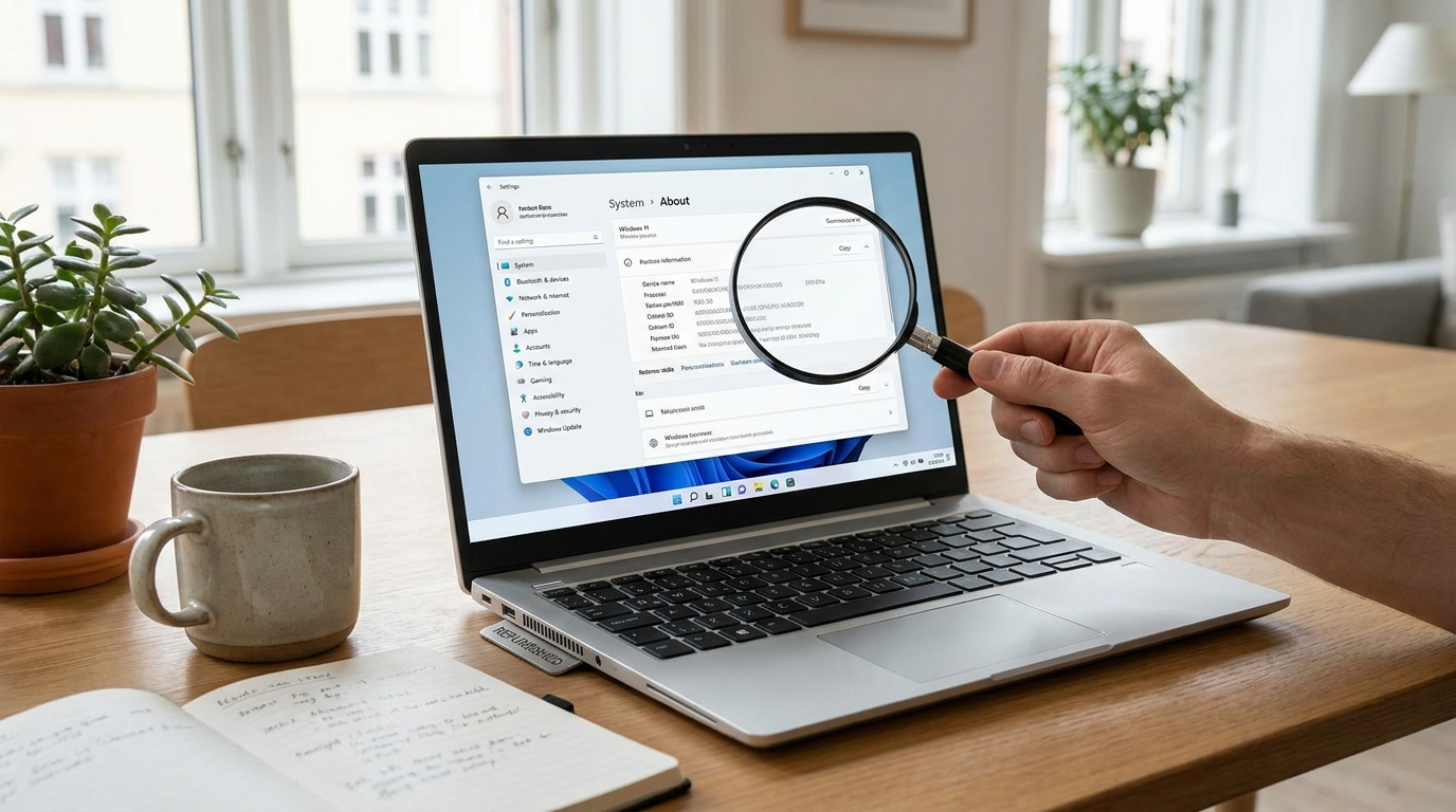 Windows 11 skærm med taskbar og Start-menu