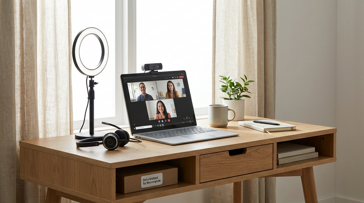 Besserer Ton und Mikrofon am Windows-Laptop für Online-Meetings